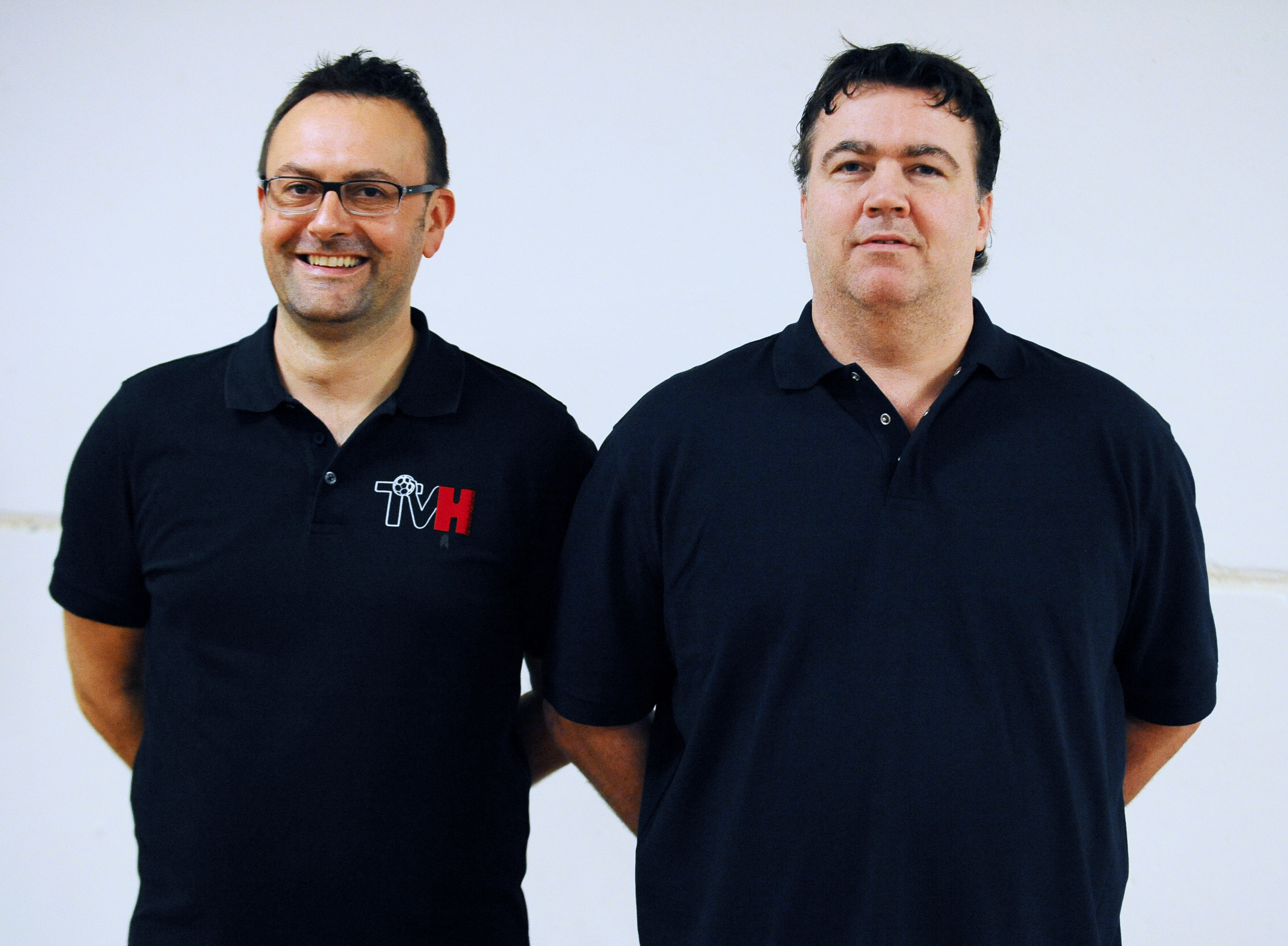 Das neue Trainergespann des TVH v.l.: Mario Reif (Co-Trainer), Sigurjon Sigurdsson (Trainer) 